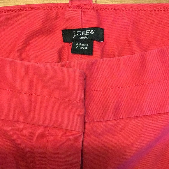 J Crew fuchsia crop style slacks - Picture 2 of 2